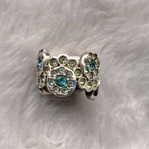 Chamilia Sterling & Swarovski Green Daisy Bouquet Charm